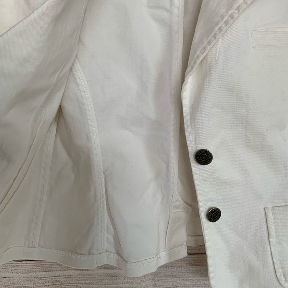 OLD NAVY White Jean Jacket Size Extra Small - Picture 7 of 7